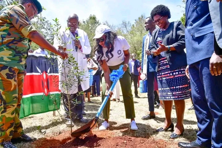 Ruto’s First Daughter Charlene Lands in KU University and Joins Students For A Tree Planting Session